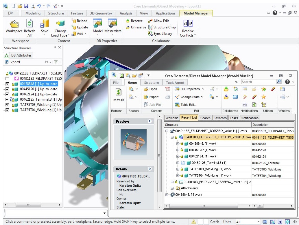 PTC Creo Elements /Direct Model Manager